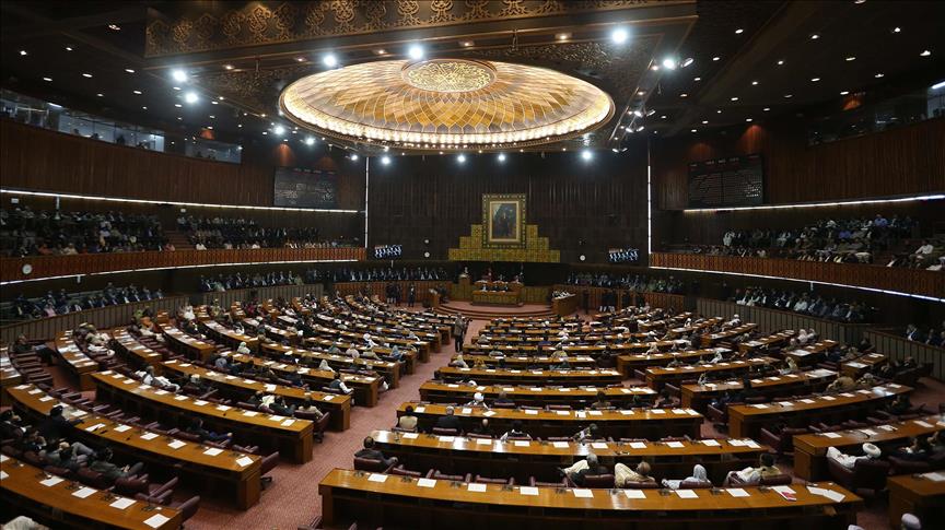 The Election Act Amendment Bill was passed by a majority vote amid the agitation of the opposition